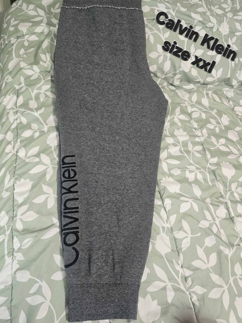 Calvin Klein Gray Logo Jogger Pants